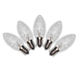 Celebrations Incandescent C9 Clear 25 ct White Wire String Christmas Lights 24 ft. - 1 of 2