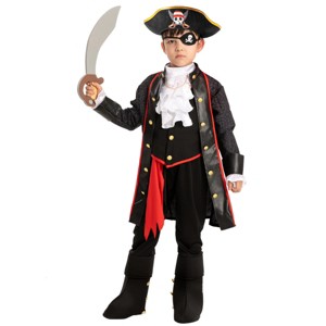 Joyfy Halloween Pirate Costume for Kids, Boy Captain Pirate Costume for Trick or Treat Themed Party - 1 of 4