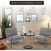 Oversized Sling Accent Chair w/ Metal Frame & Shredded Foam Cushion - Comfy Armchair for Living Room, Bedroom & Lounge - 4 of 4