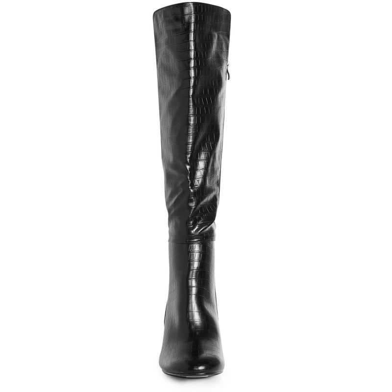 Women's  Wide Fit Bellisimo Tall Boot - black | EVANS, 5 of 8
