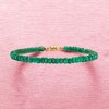 Ross-Simons 20.00 ct. t.w. Emerald Bead Bracelet With 14kt Yellow Gold Magnetic Clasp - 4 of 4