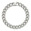 Black Bow Jewelry Men's Stainless Steel Polished Curb Chain 8.5 Inch Bracelet - 3 of 4