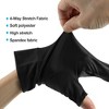 Unique Bargains New Ice Silk Riding Gloves Liners Black 1 Pair - 4 of 4