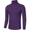 INSPIRE CHIC Men's Slim Fit Long Sleeve Pullover Turtleneck T-Shirt - 2 of 4