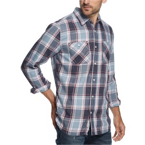Weatherproof Mens Plaid Flannel Button Up Shirt - 1 of 1