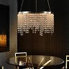 BAOURE 16in Luxury Crystal LED Chandelier Chrome Modern Chandelier Adjustable Height and Color Temperature for Living Room Dining Room Bedroom - 4 of 4