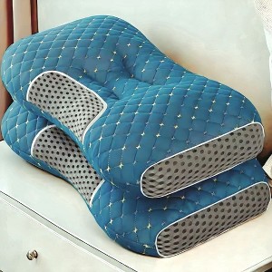 Kumasinova 1PC/2PCS 3D Knit Cotton Massage Pillows,Orthopedic Bed Pillows for Neck and Shoulder Pain Relief,Best Pillows for Sleeping with Memory Foam - 1 of 4