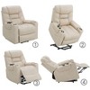 NicBex Chenille Lift Recliner Chair,Massage Chairs with Massage and Heating,Modern Living Room Chair,Reclining Chairs for Living Room - 4 of 4