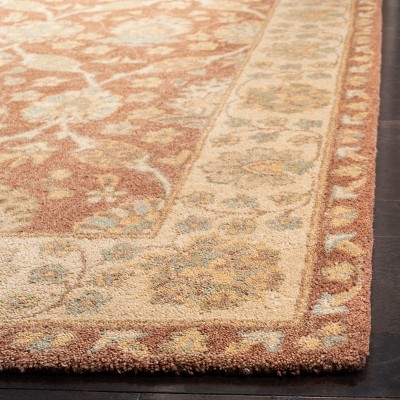 Handmade Brown and Taupe Wool Tufted Area Rug, 3' x 5'