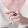 Gold and Black Plated Multi-Colored Cubic Zirconia Ring – A Striking Blend of Colors and Tones with Sparkling Stones for a Unique, Eye-Catching Design - 2 of 3