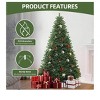 6ft/7.5ft/9ft Green Spruce Artificial Christmas Tree Artificial Pine Tree Metal Hinges, And Foldable Base with 880/2028 Branch Tips - 4 of 4