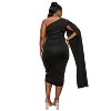 L I V D Women's Spade One Shoulder Cape Dress - 3 of 3