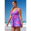 Swim 365 Women's Plus Size Twist-Front Swim Dress - 4 of 4