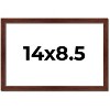 PosterPalooza | Photo Size Classic Modern Brown Frame - UV Acrylic, Foam Board Backing, Hanging Hardware - 2 of 4