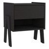 Depot E-Shop Nightstand 22"H, One Drawer, One Open Shelf - 2 of 4