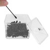 Unique Bargains Square Single Layer Acrylic Cotton Swab Holder Bathroom Transparent 1 Pc - 3 of 4