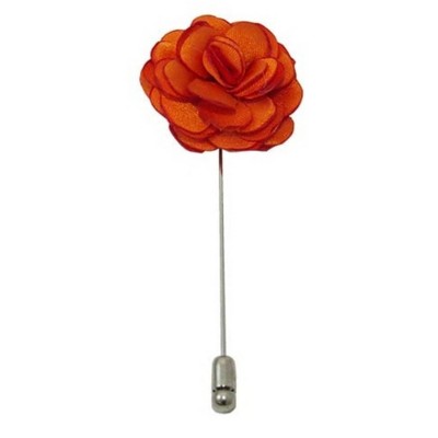 Men's Solid Color Rose Floral Lapel pin