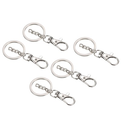 Unique Bargains Metal Outdoors Bag Wallet Decoration Wrist Lanyard Keychain