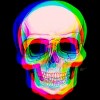 Junior's Design By Humans 3D Skull By AdrianFilmore T-Shirt - image 2 of 3