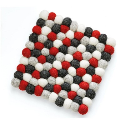 CILIO Virgin Wool Trivet "Rosso"