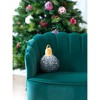 Shiraleah Silver Sparkle Christmas Ornament Bauble Pillow, Small - 3 of 4
