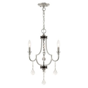 Livex Lighting Glendale 3 - Light Chandelier in  Brushed Nickel - 1 of 4