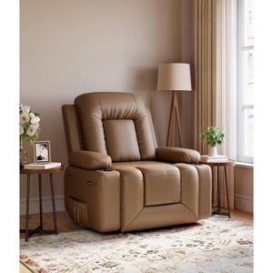 Power Lift Recliner Chair with Heat and Massage - Adjustable Chair, Faux PU, Ergonomic Back/Leg Support for Elderly & Mobility Needs - 1 of 4