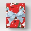 36' Christmas Premium Satin Ribbon Light Blue - Wondershop™ - 2 of 3