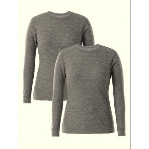 Fruit of the Loom Women's and Plus Long Underwear Waffle Thermal Tops, 2-Pack - 1 of 4