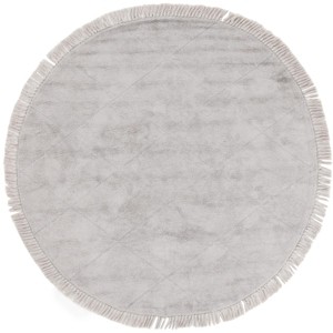Easy Care ECR213 Handmade Woven Area Rug - Grey - 6'-0" x 6'-0" Round - Safavieh - 1 of 3