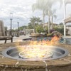VEVOR 19 inch Round Drop-in Fire Pit Pan, Stainless Steel Fire Pit Burner, Natural & Propane Gas Fire Pan 92,000 BTU with Lid, Silver - 2 of 4