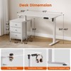 WOWLIVE 47-55'' Electric Standing Desk with 3 Drawers, Height Adjustable Gaming Desk with Cup Holder, Storage Computer Desk for Home Office - 4 of 4