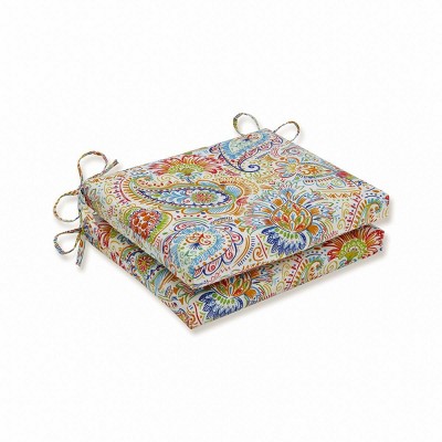 Gilford 2pc Baltic Outdoor Squared Corners Chair Pads - Pillow Perfect