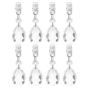 Unique Bargains Metal Outdoor Garden Decorative Tablecloth Weight Clips 8 Pcs - 1 of 4