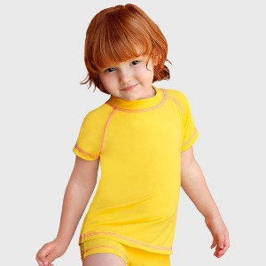 City Threads USA-Made Girls UPF 50+ Short Sleeve Rashguard - 1 of 4