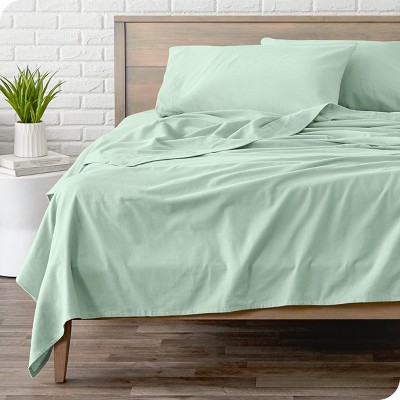 Cotton Flannel Sheet Set by Bare Home - Mint King