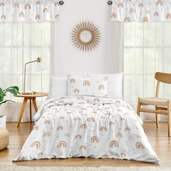 Twin Kids' Comforter Set Windowpane Velvet Pink - Pillowfort™