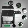 Winado Outdoor Charcoal Grill With Foldable Side Table And Wheels - 4 of 4