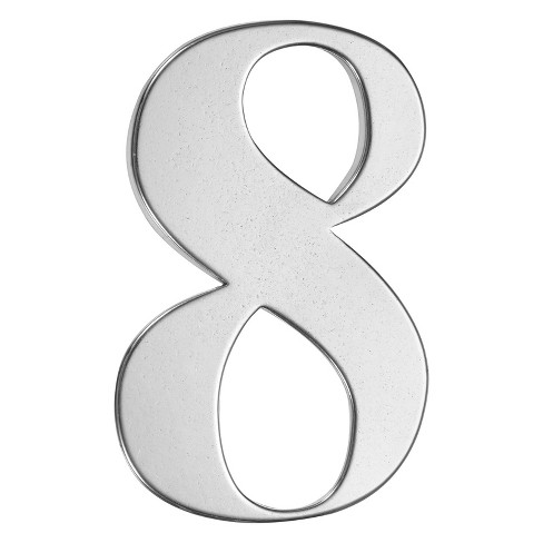 Unique Bargains Self-adhesive 304 Stainless Steel Metal Mailbox Decor House Number 1 Pc - image 1 of 4