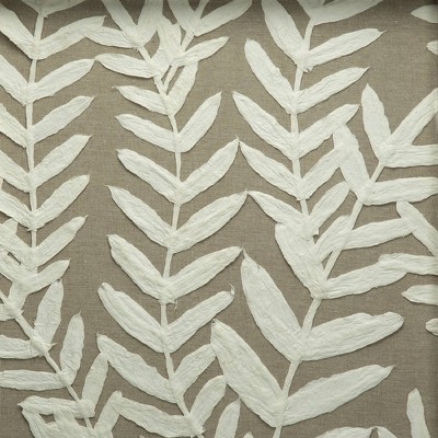 Set of 2 White Botanical Paper Shadow Box Wall Decor with MDF Frame