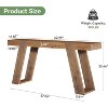 Lantine Solid Wood Console Table, 63" Farmhouse Sofa Table Behind Couch, Entryway Table for Hallway, Entrance, Foyer, Living Room - 3 of 4