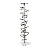 Modern Metal Pillar Candle Holder - Spiral Design Aluminum Taper Holder - Contemporary Home & Office Decor - Metallic - 18" Gunmetal - 2 of 4