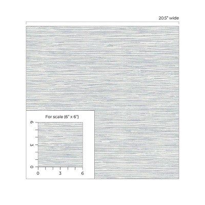 Dove Grey Faux Grasscloth Peel and Stick Wallpaper