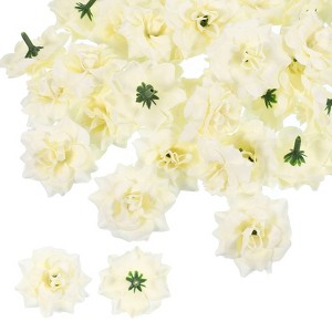 Unique Bargains Home Housewarming Decor DIY Craft Artificial Roses Head 100 Pcs - 1 of 4