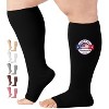 Mojo Unisex 20–30mmHg Open Toe Knee High Compression Stockings – Firm Support Hose for Varicose Veins, Swelling & Circulation Relief, AB211 - 3 of 4