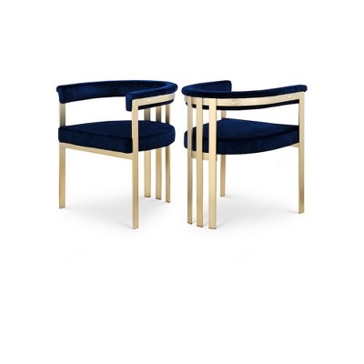 Meridian Furniture,Marcello Velvet Dining Chair, Set of 2