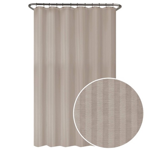 Waterproof Striped Fabric Shower, Are Fabric Shower Curtain Liners Waterproof