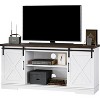 Farmhouse TV Stand for 65 Inch TV,Sliding Barn Door TV Stand,Entertainment Center TV Media Console Table, Tall TV Stand with Storage - 2 of 4