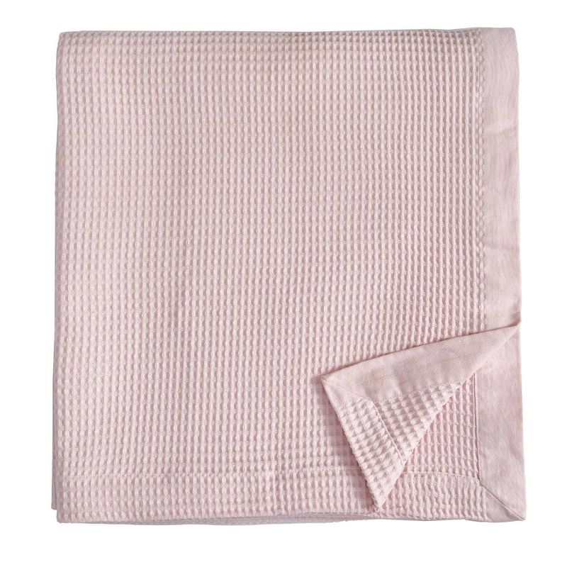 50"x60" Cotton Waffle Knit Throw Blanket - Isla Jade, 5 of 7