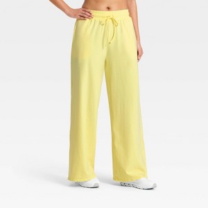 Women's Washed Jersey Wide Leg Pants - JoyLab™ - 1 of 3
